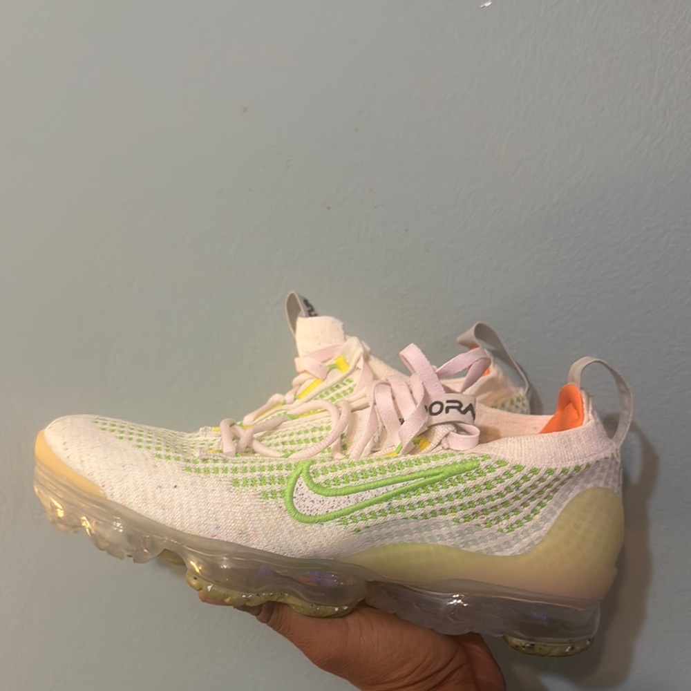 Nike  White and Lime Sneakers